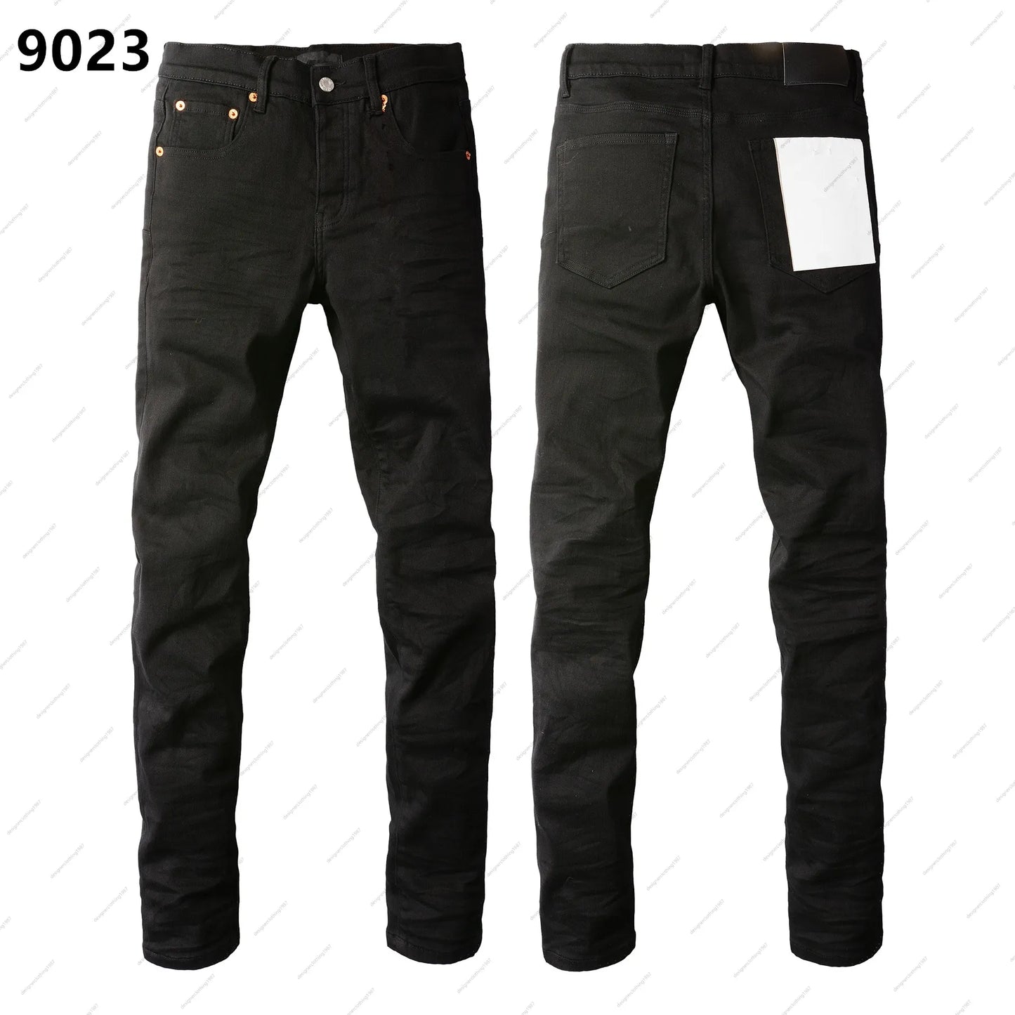 Purple "Raw Black" Jeans