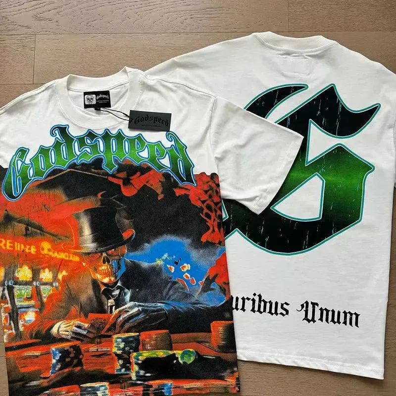Godspeed "Poker Skeleton" T-Shirt